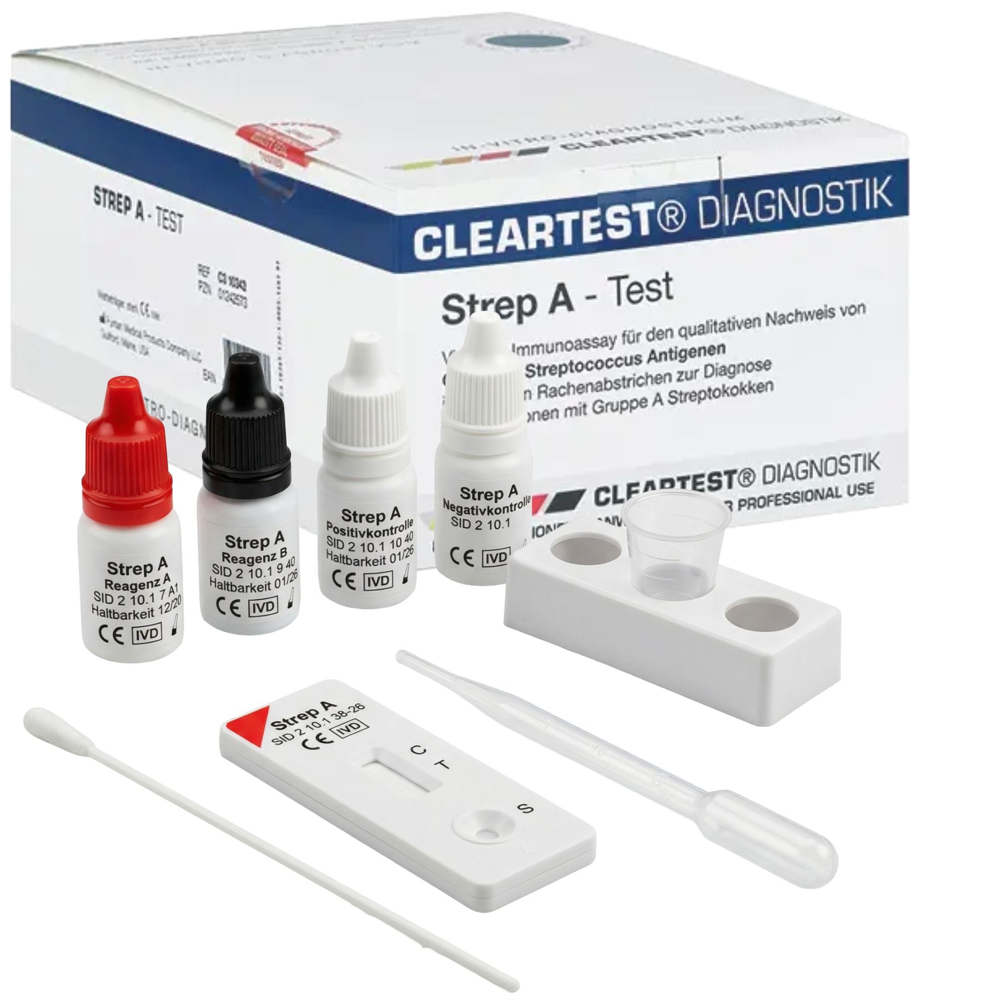 Cleartest Strep-A Teststreifen 20 St Test