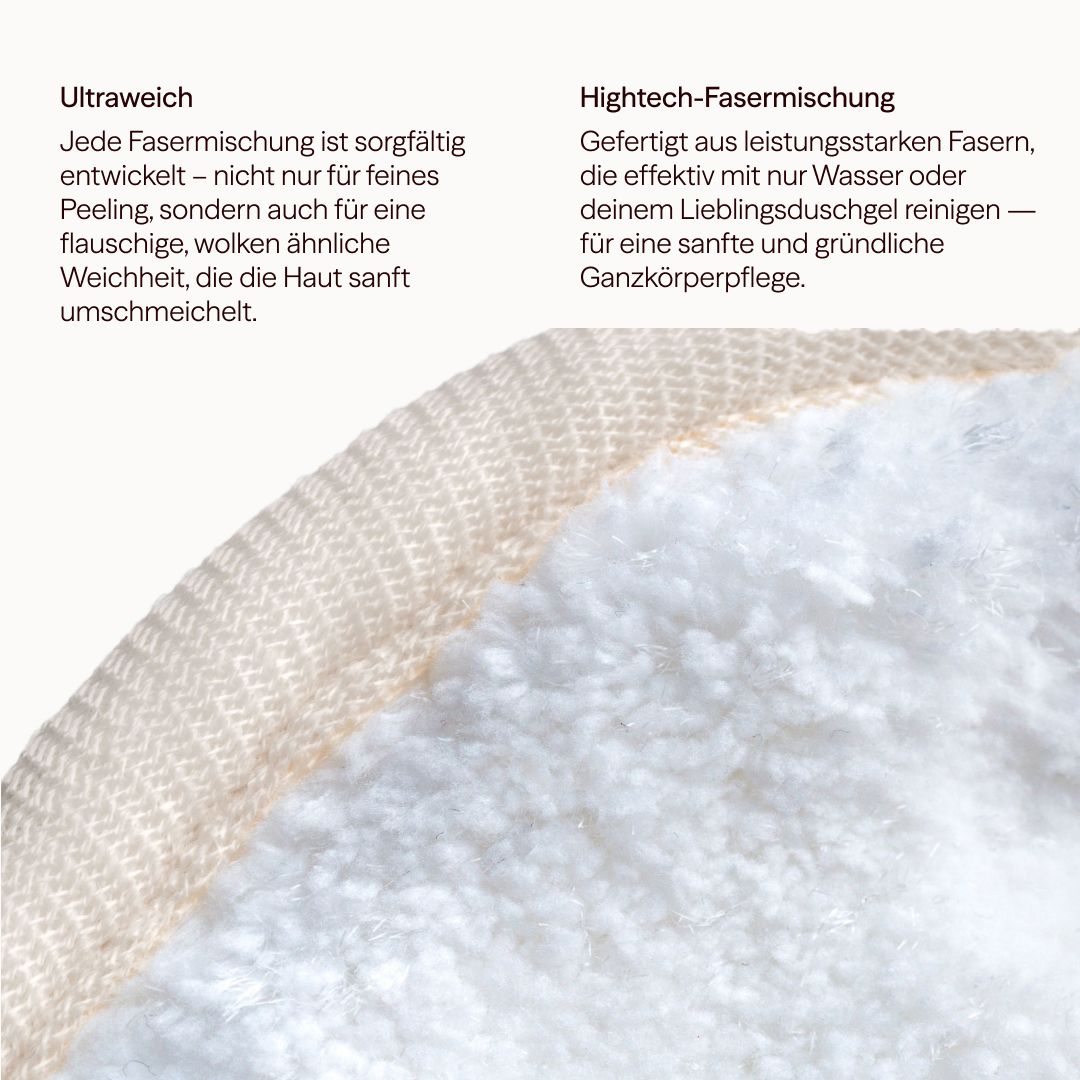 Wiederverwendbarer Peelinghandschuh für Peeling & Reinigung des ganzen Körpers