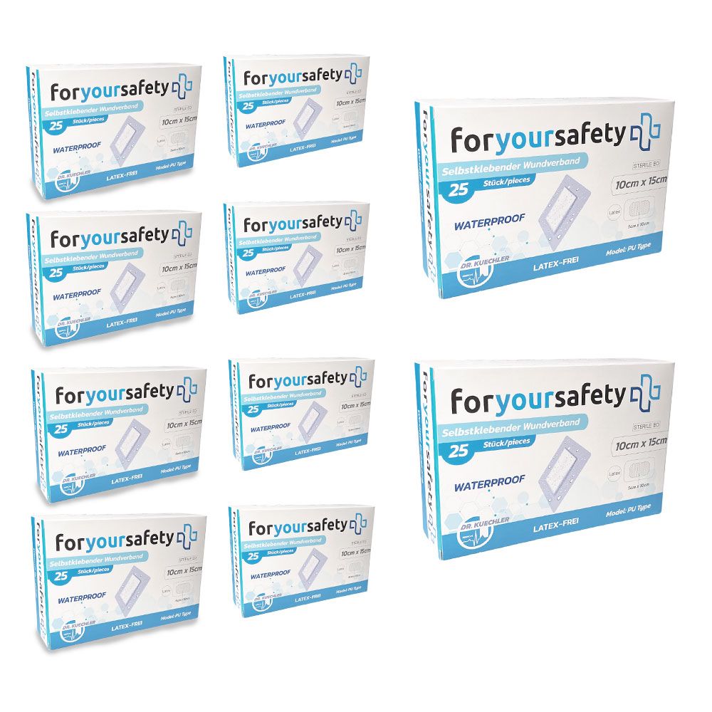 Dr. Kuechler Medical® Großpaket Duschpflaster, Wundpflaster, wasserfest, steril, sensitiv
