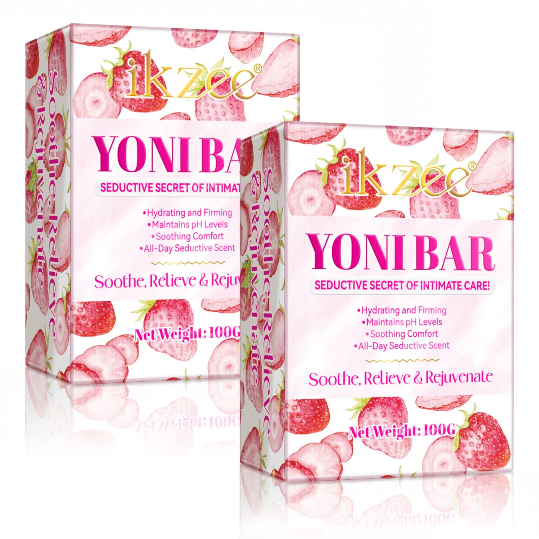 P-beauty  Intimseife Yoni Bar Frauen Intimpflege pH-Balance Erdbeer Aroma