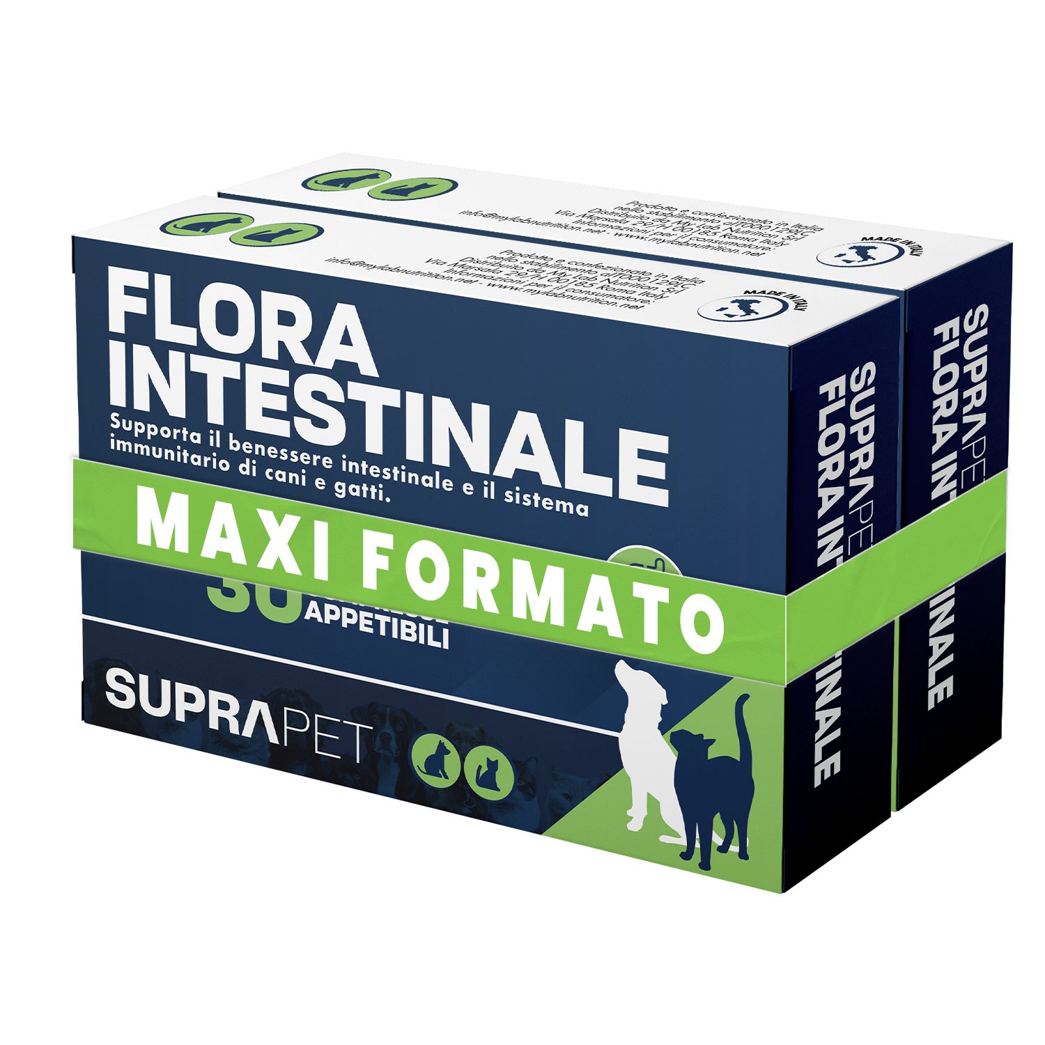 Suprapet Flora Intestinale Cani Compresse Integratore Per Equilibrio Microbiota e Probiotici