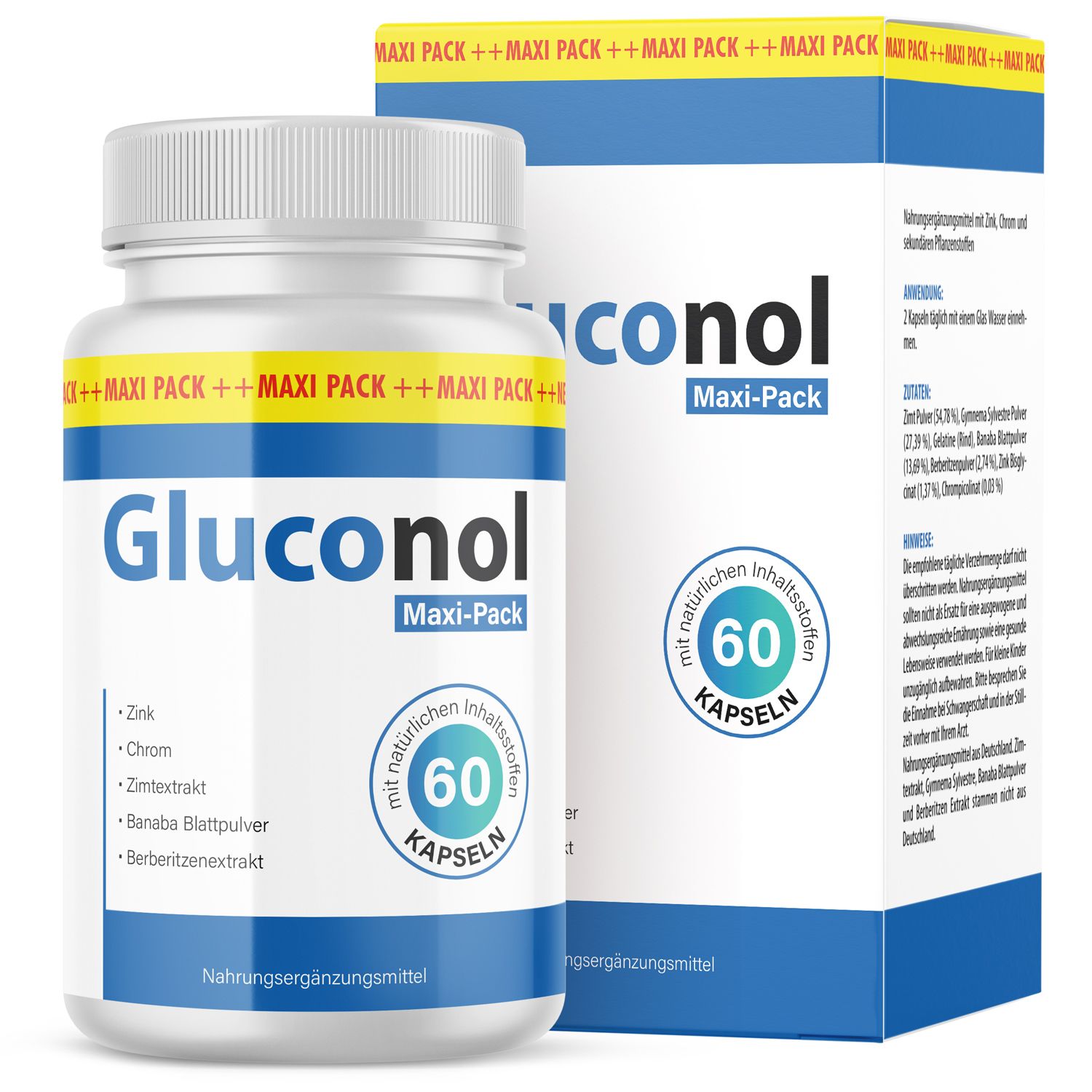 Gluconol Kapseln - Im praktischen Maxi-Pack!