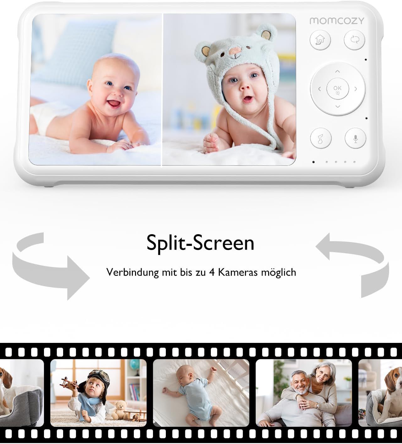 Momcozy Babyphone mit Kamera 5 Zoll 1080P HD Angebot