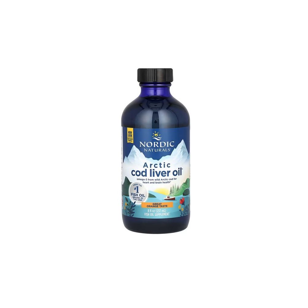 Nordic Naturals Arktisches Lebertranöl – 1060 mg Orange 237 ml