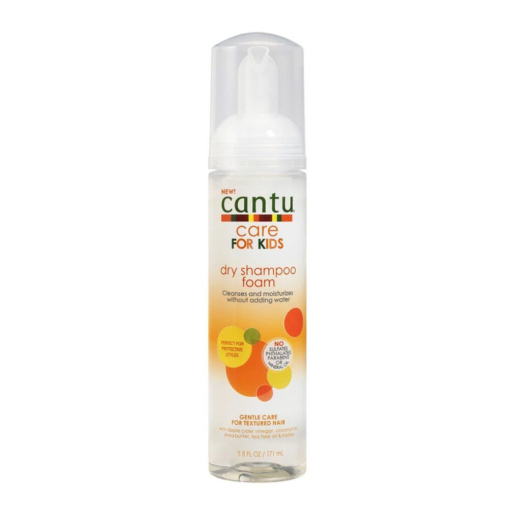 Cantu Care for Kids Trockenshampoo Schaum, 177ml Flasche mit Pumpspender.