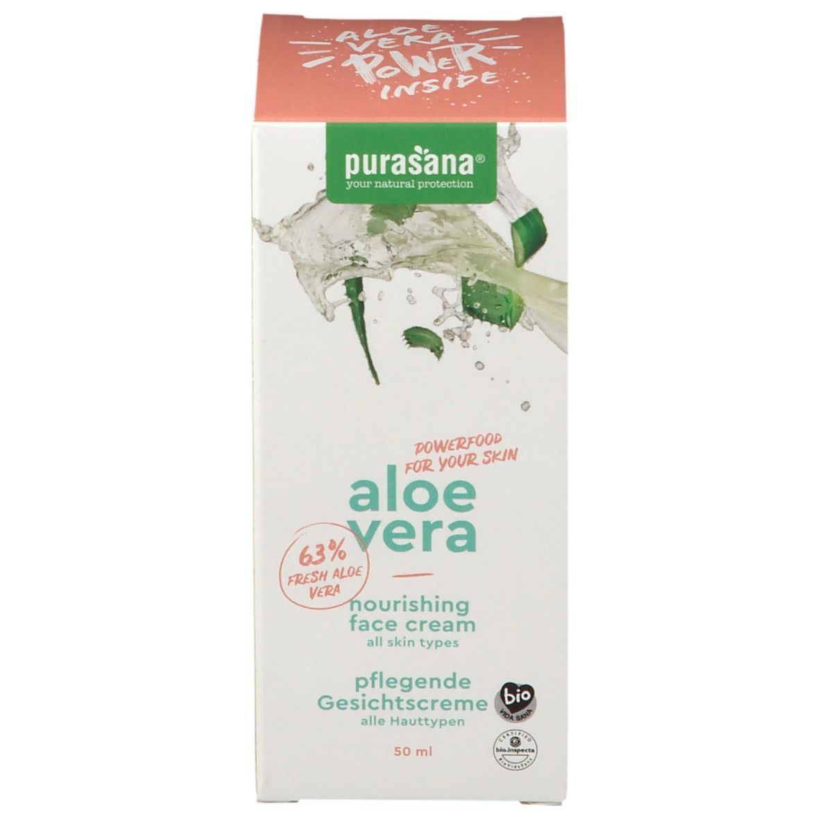 purasana® Aloe Vera pflegende Gesichtscreme