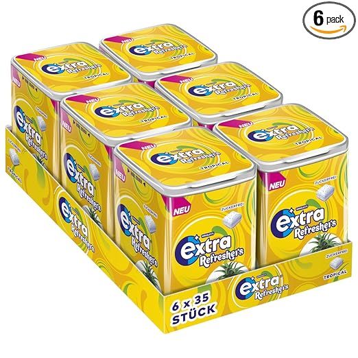 Extra Refreshers Dose Tropical 6x35 St Kaugummi