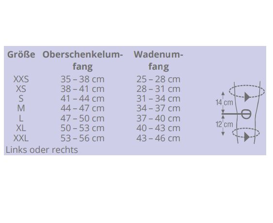 Thuasne Genu PFS Promaster atmungsaktive Knieorthese mit Gelenkschienen und Patella-Zugsystem 1 St