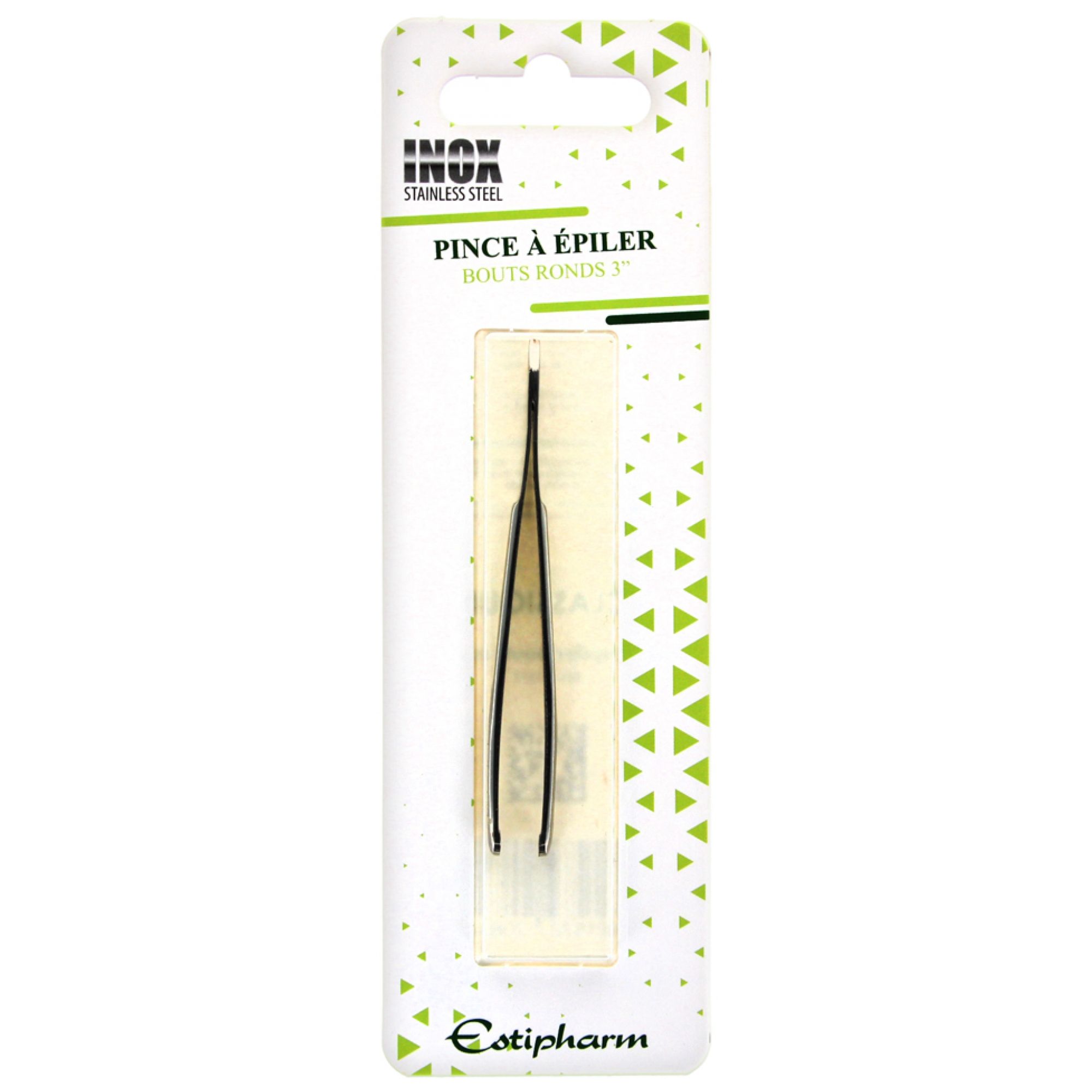 Estipharm Epilierpinzette 3 abgerundete Spitze 5,2x1x16 cm