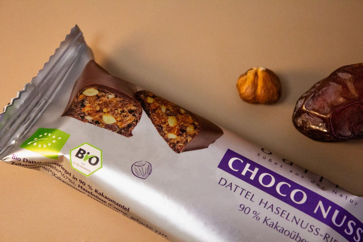 odilia Choko Nuss Bio Dattel-Haselnussriegel