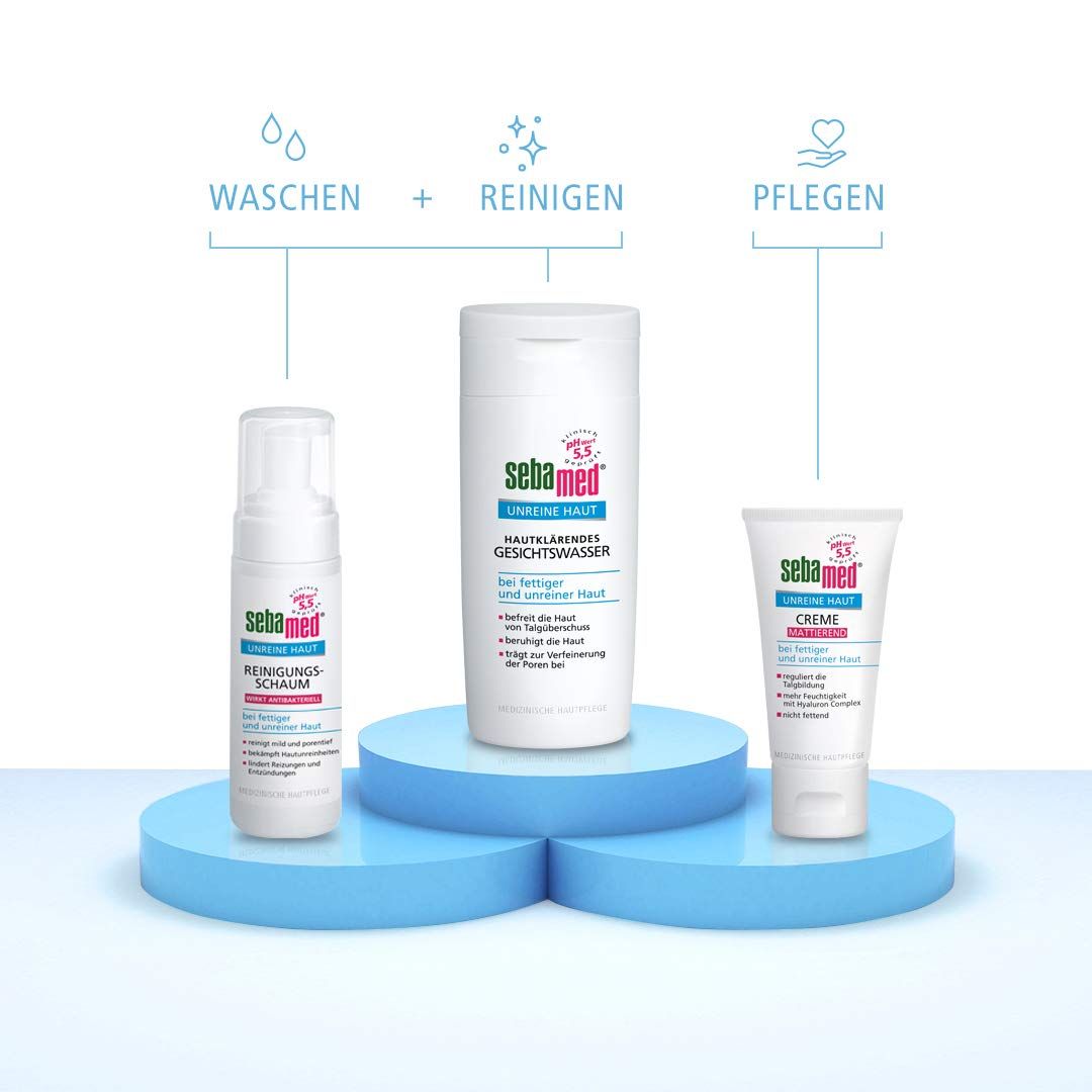 Sebamed Unreine Haut Creme Mattierend reguliert die Talgbildung, hat einen mattierenden Effekt