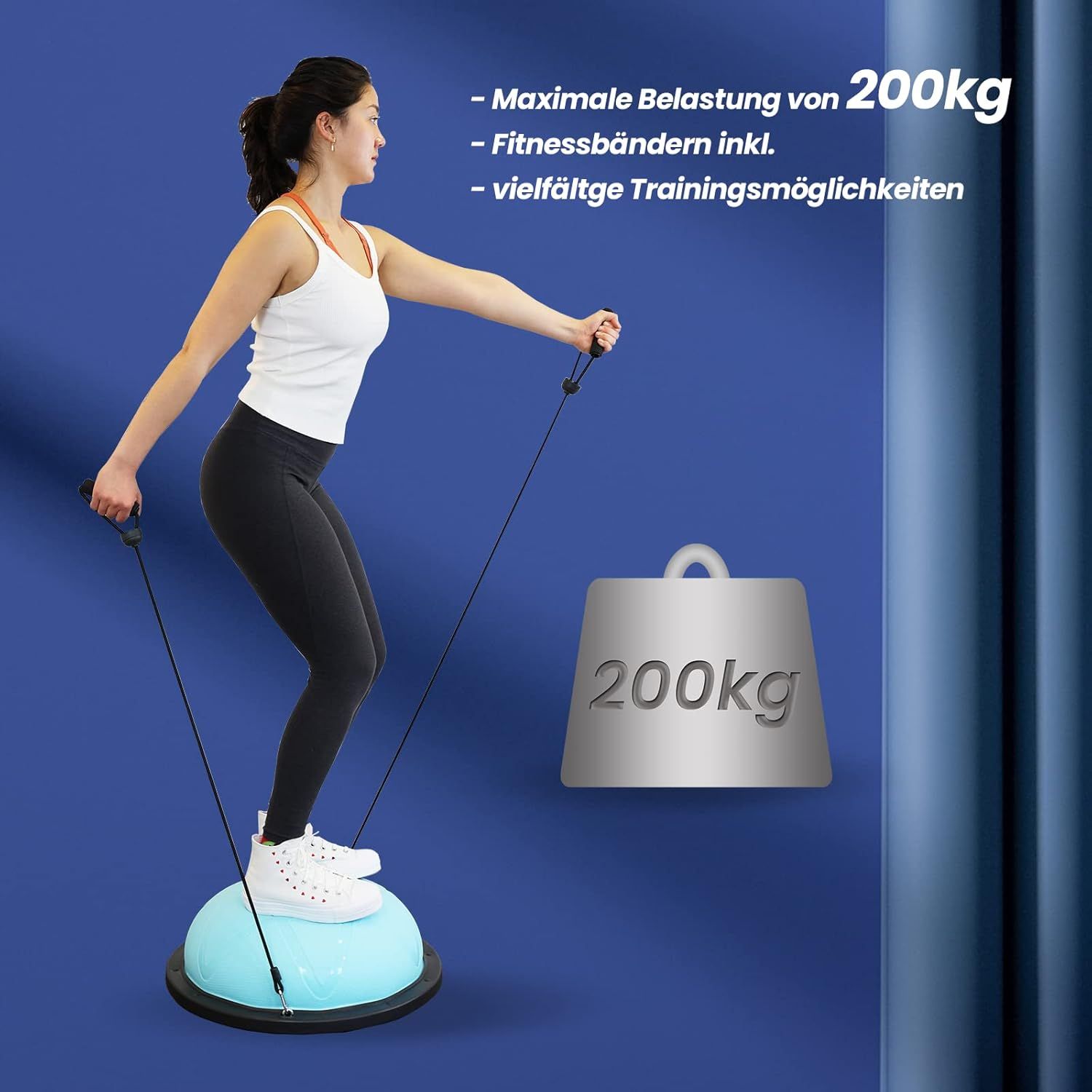 DH FitLife Yoga Gleichgewichtstrainer mit Pumpe