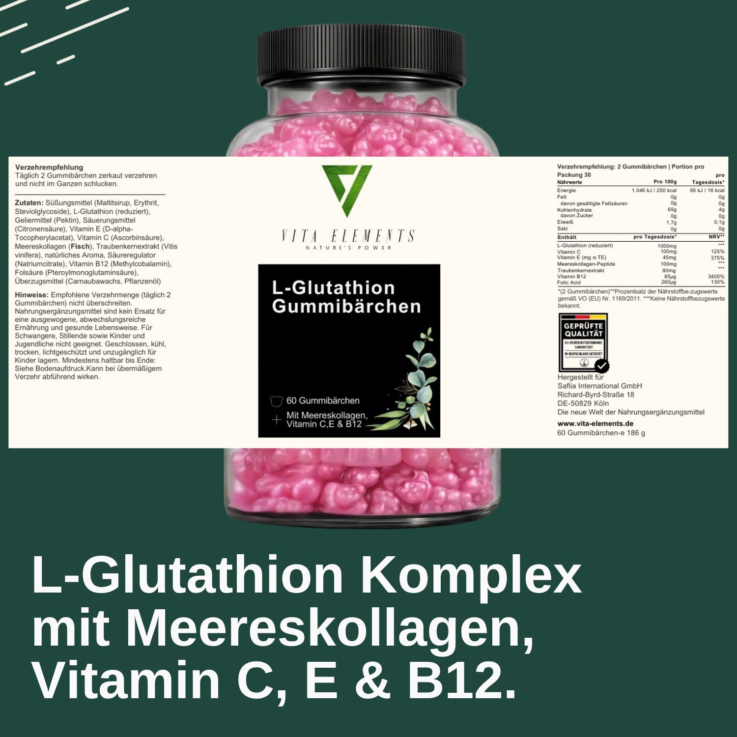 Vita Elements L-Glutathion Gummibärchen