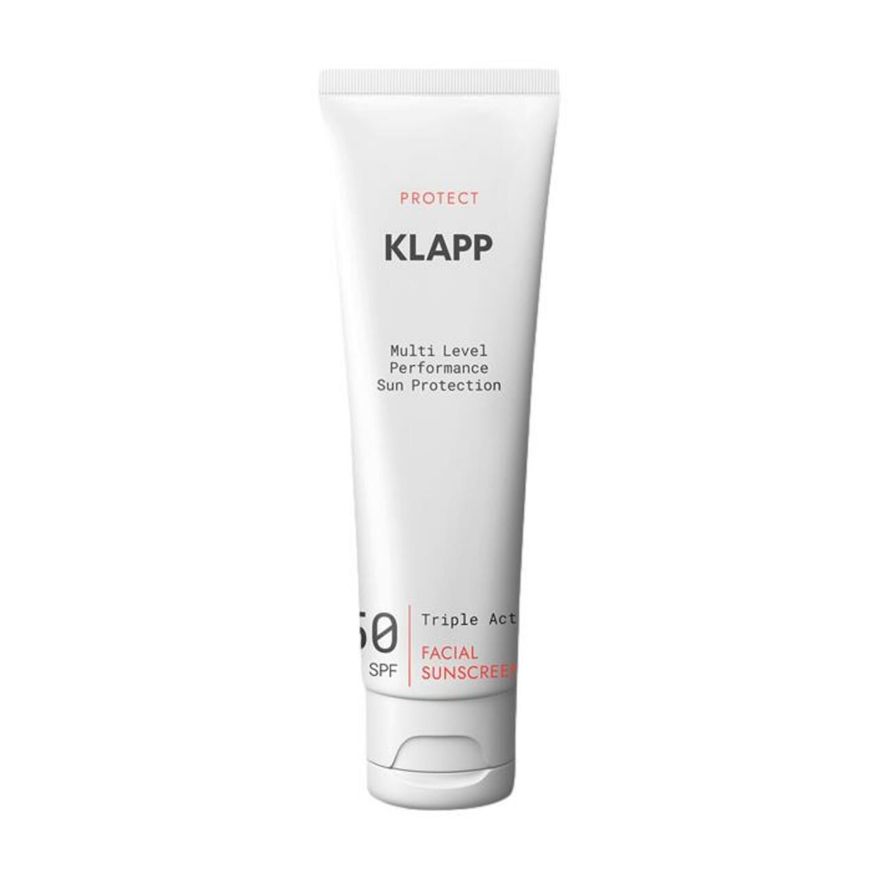 Klapp, Multi Level Performance Sun Protection Triple Action Facial Sunscreen 50 SPF