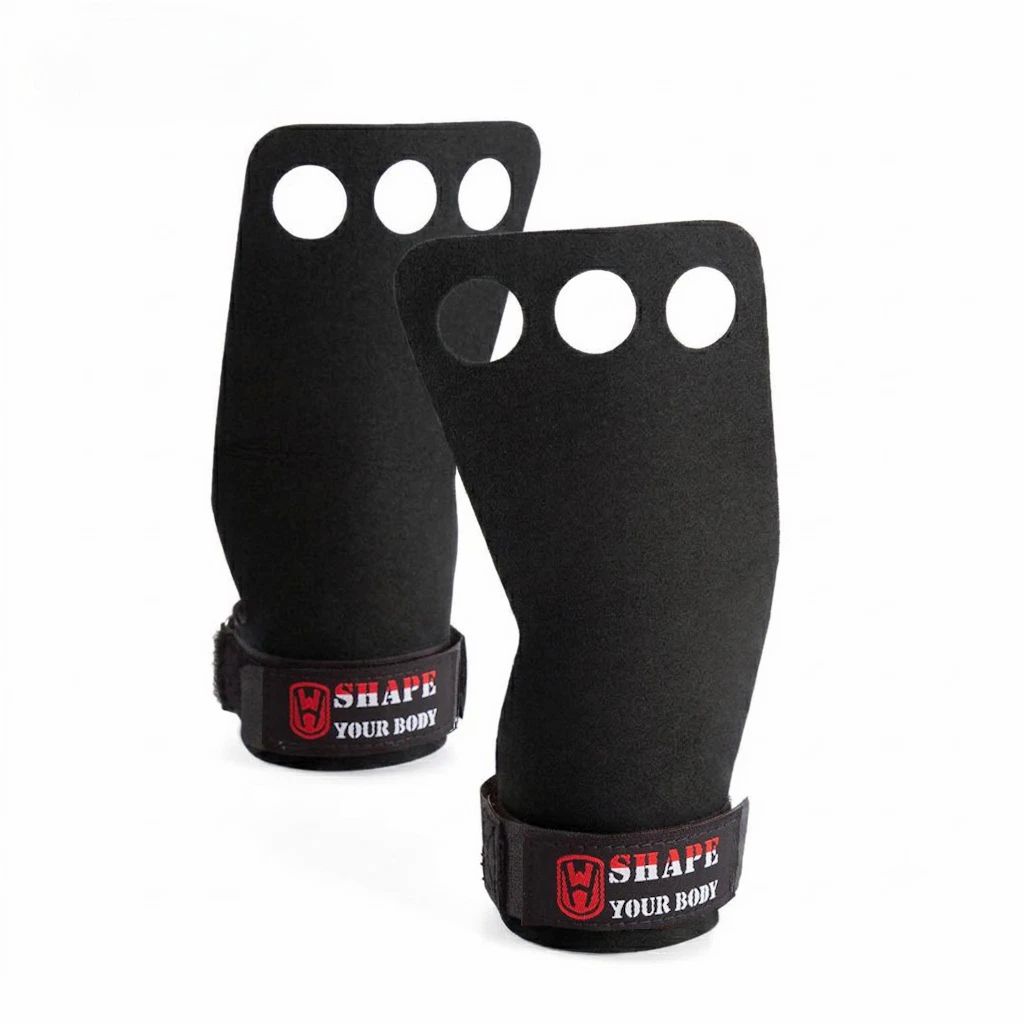 2 PARACALLI PALESTRA 3 FORI IN SIMIL PELLE PROTEZIONE MANI CROSSFIT FF