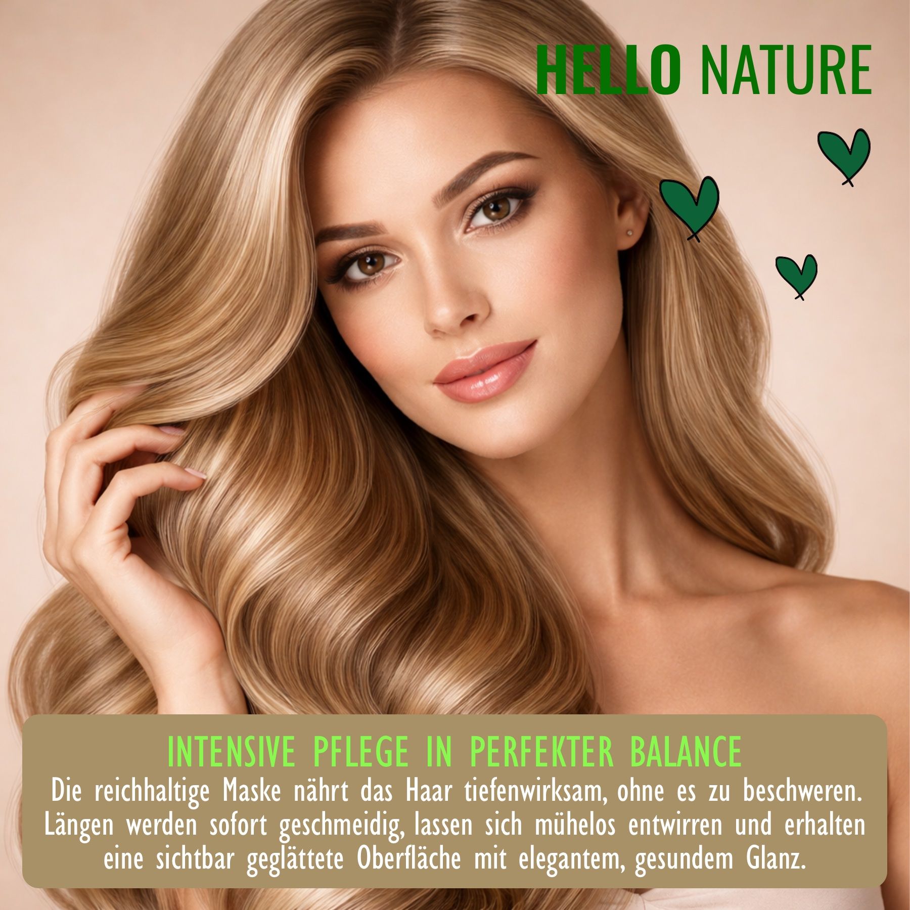 Hello Nature Haarmaske mit Marula Öl für intensive Haarpflege