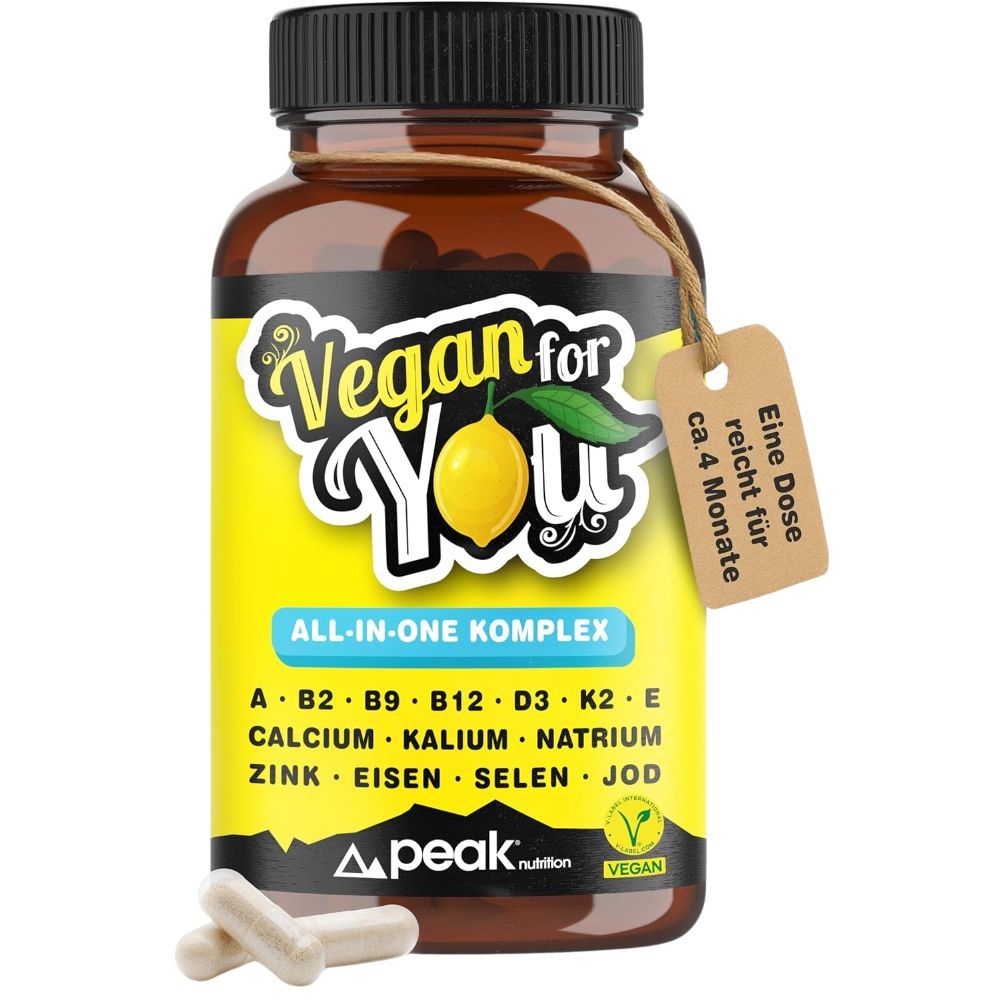 peak nutrition Vegan for You Multivitamin All-in-One für Erwachsene 120 St Kapseln
