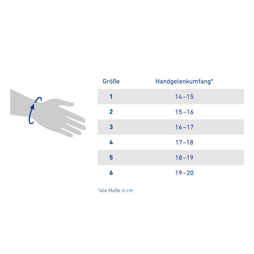 Manutrain Handgelenkbandage Größe 3 rechts titan