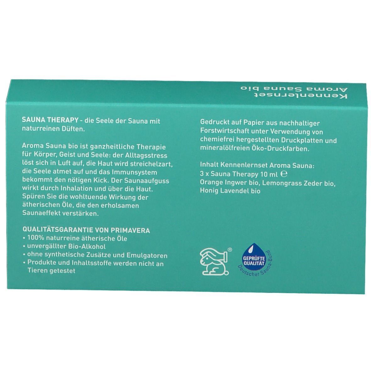 PRIMAVERA® Kennenlernset Aroma Sauna bio