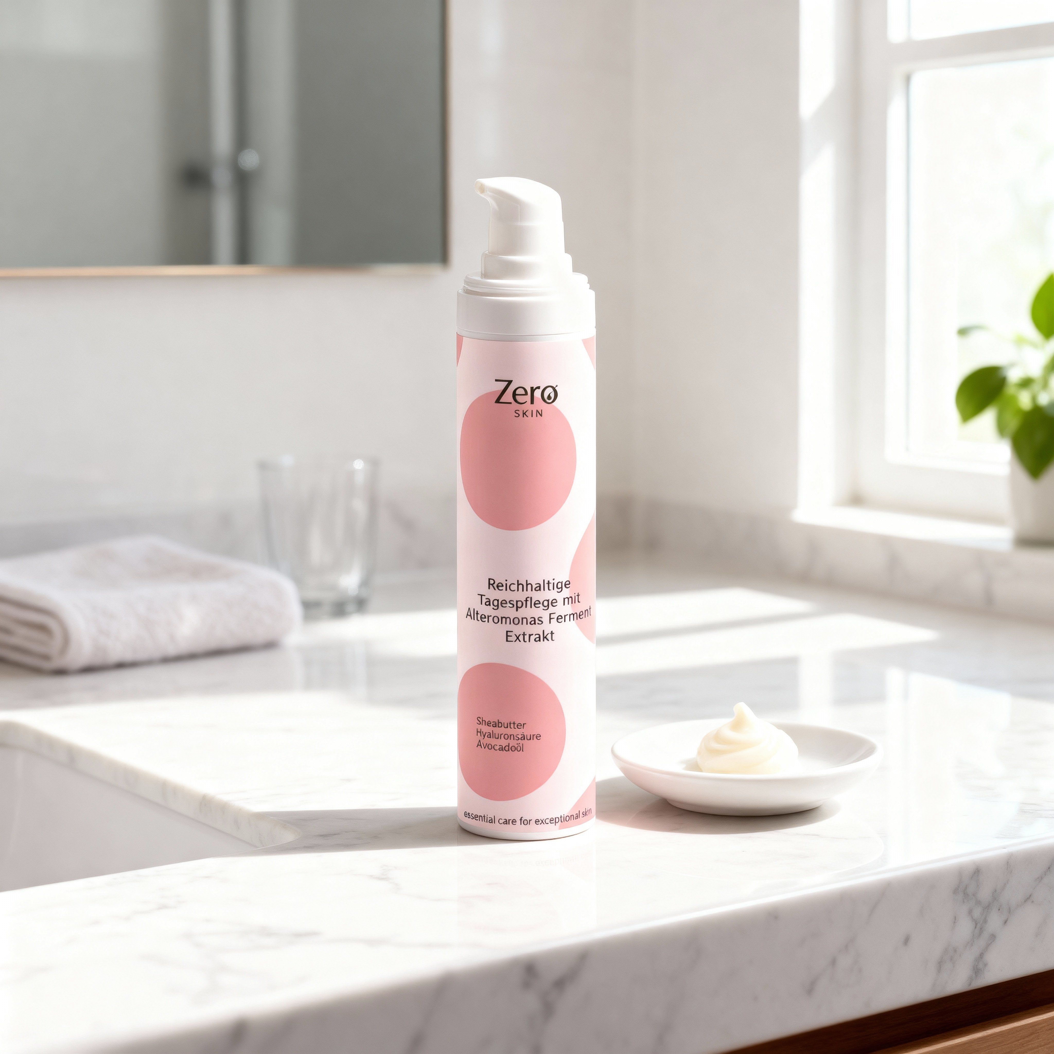 Zero Skin Reichhaltige Tagespflege mit Alteromonas Ferment, glättend und hydratisierend