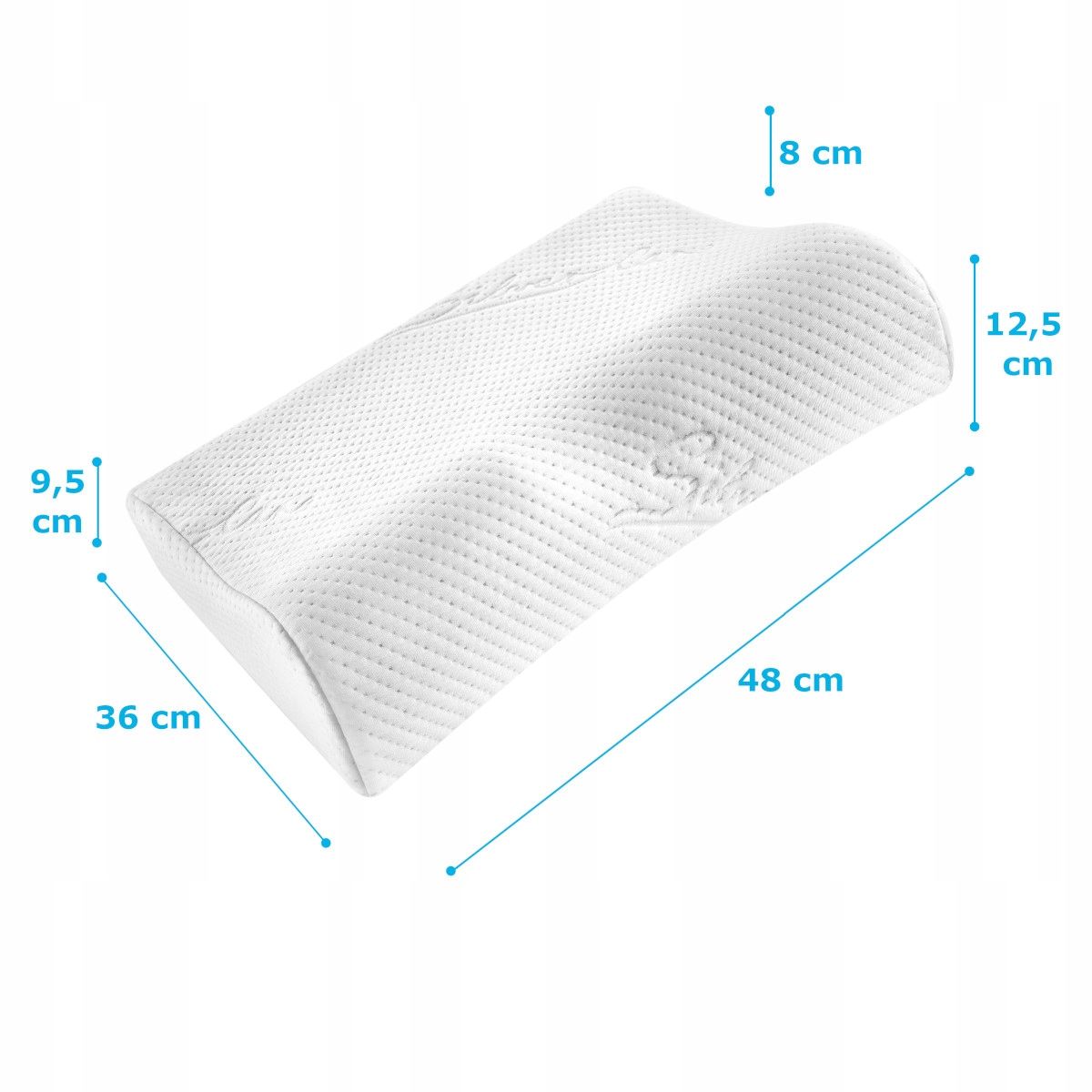 Medi Sleep Professional orthopädisches Nackenstützkissen 48 x 36 cm aus Memory-Schaum