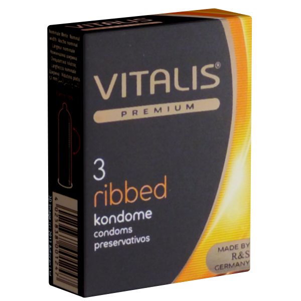 Vitalis Premium *Ribbed* Kondome mit Rippen für ein stimulierendes Erlebnis