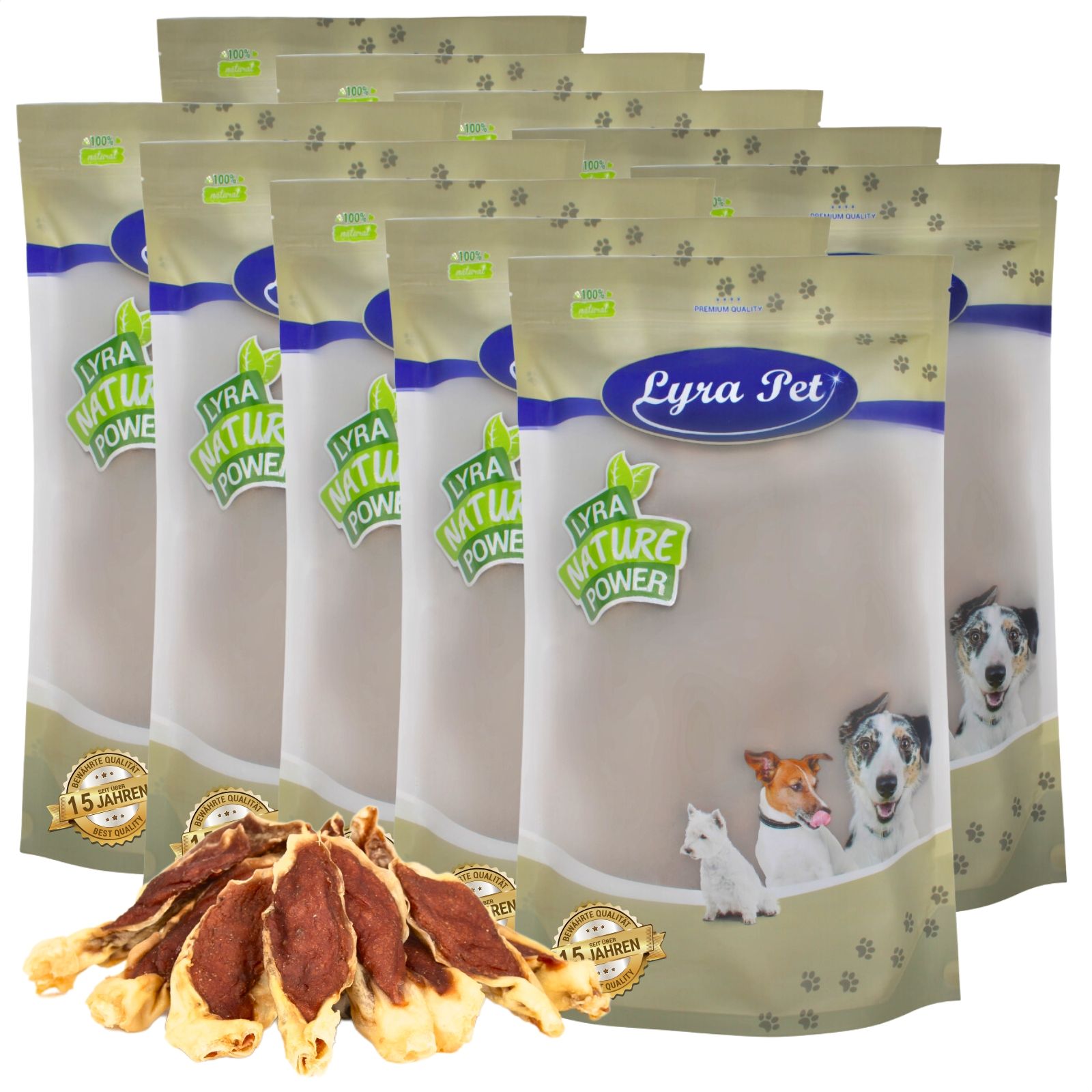 Lyra Pet® Kaninchenohren gefüllt mit Huhn