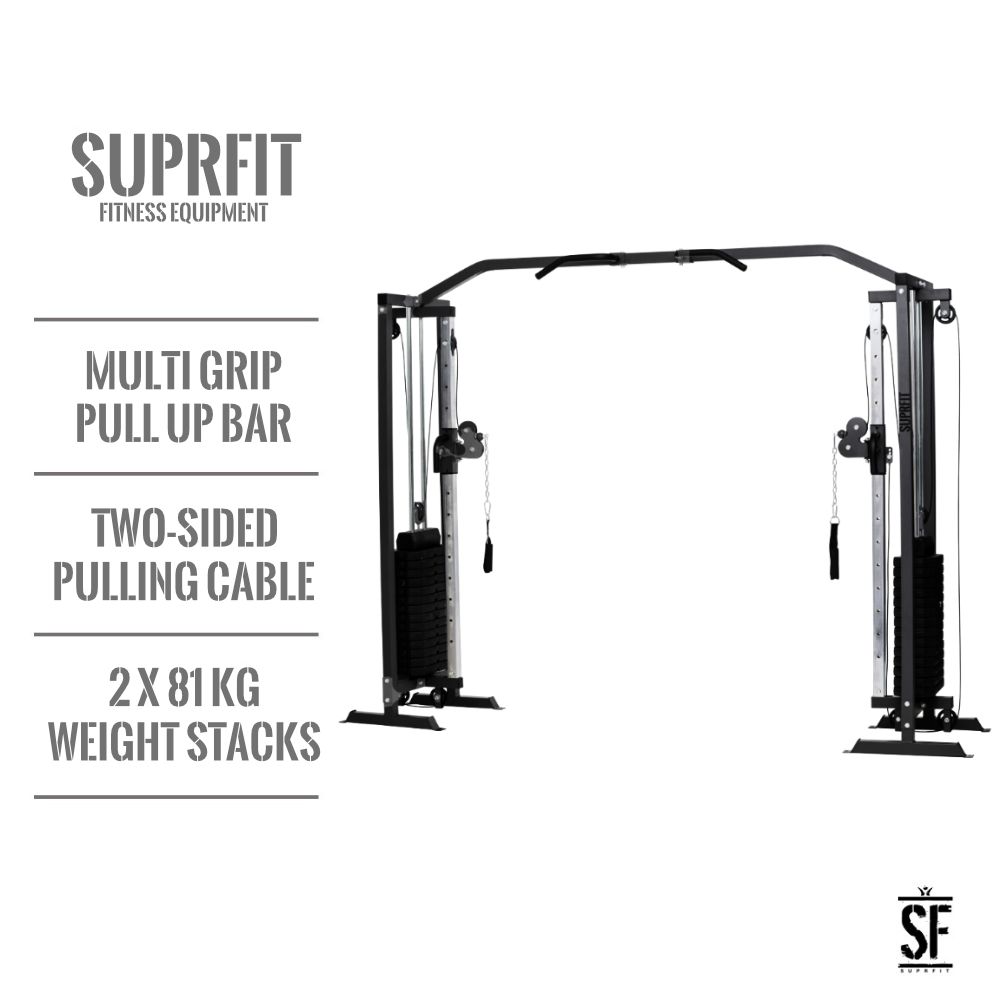 Supfit Hallador Kabelzugturm Schwarz