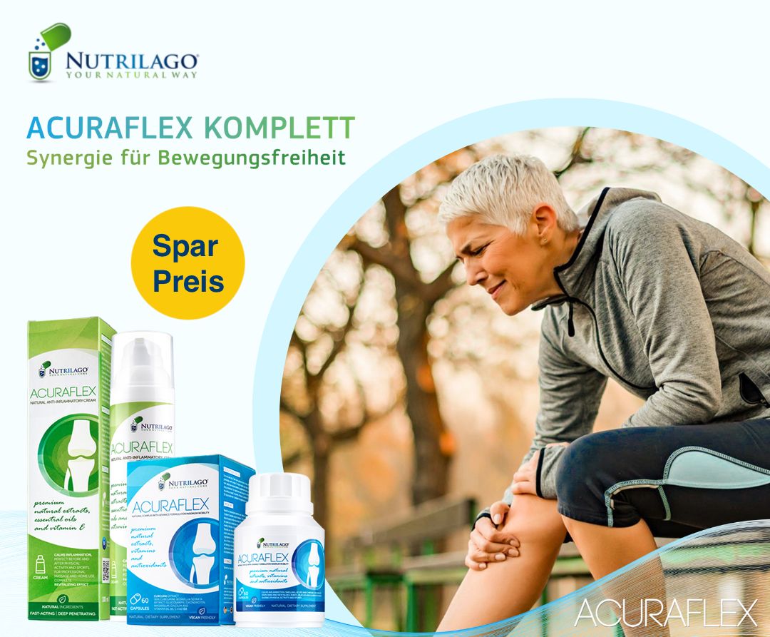 Acuraflex Komplett 60 Kps.+100ml Cr.Nutrilago Kpg. 1 St Kombipackung