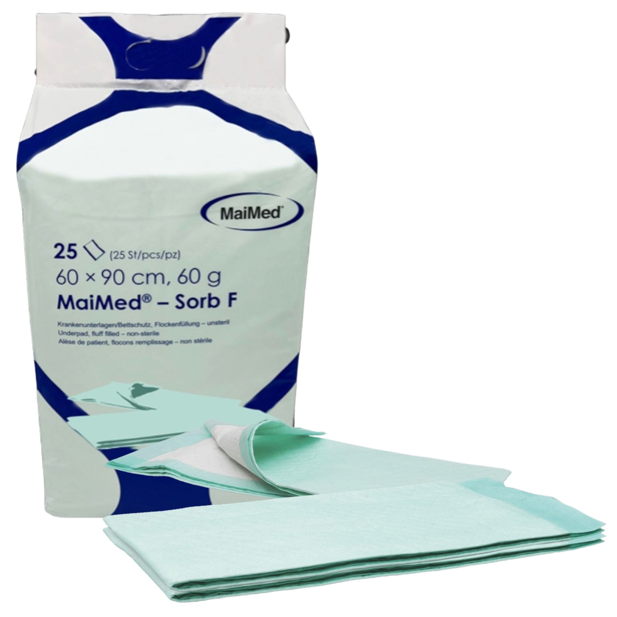 MaiMed Sorb F Krankenunterlagen 60x90 cm Inkontinenzunterlagen Bettunterlagen
