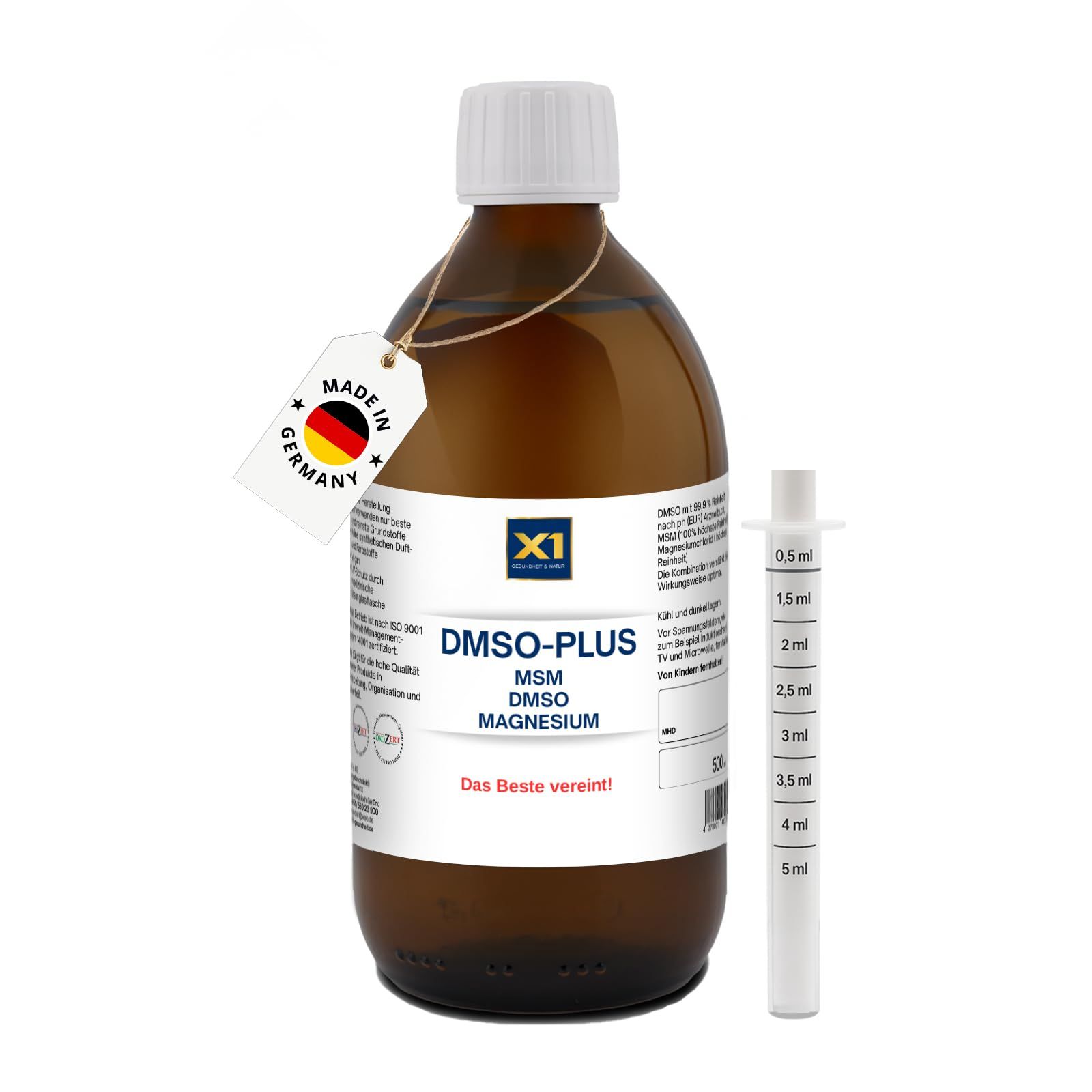 X1 Dmso Plus 500 ml Tropfen