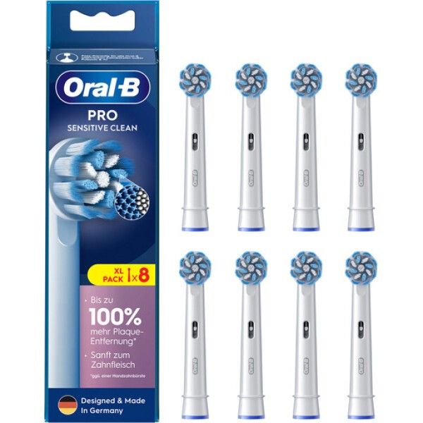 Lot De 8 Brossettes Oral-B Pro Sensitive - Têtes De Rechange Neuves Pour Brosses électriques