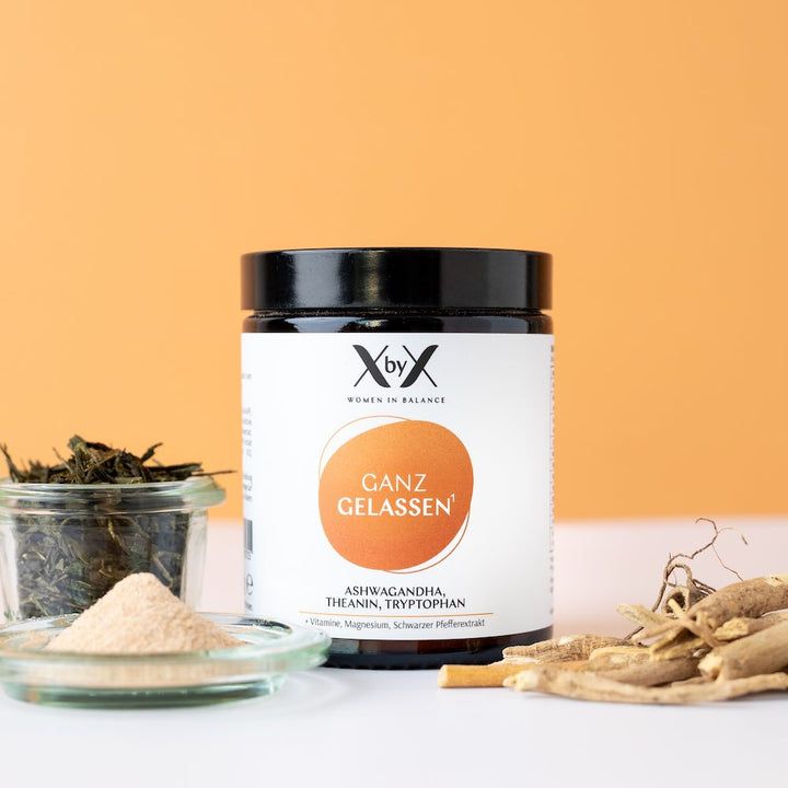 XbyX® Ganz Gelassen - für Gelassenheit & mentale Balance - Ashwagandha, Theanin & Tryptophan