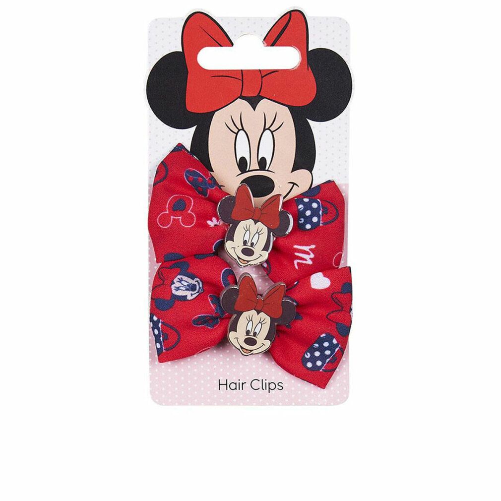 Haarspangen Minnie Mouse Rot Schleife