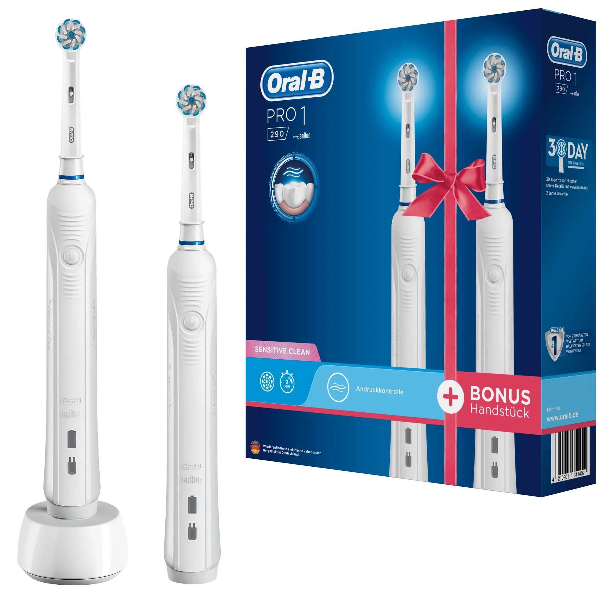 Oral-B PRO 1 290 Duopack Elektrische Zahnbürste