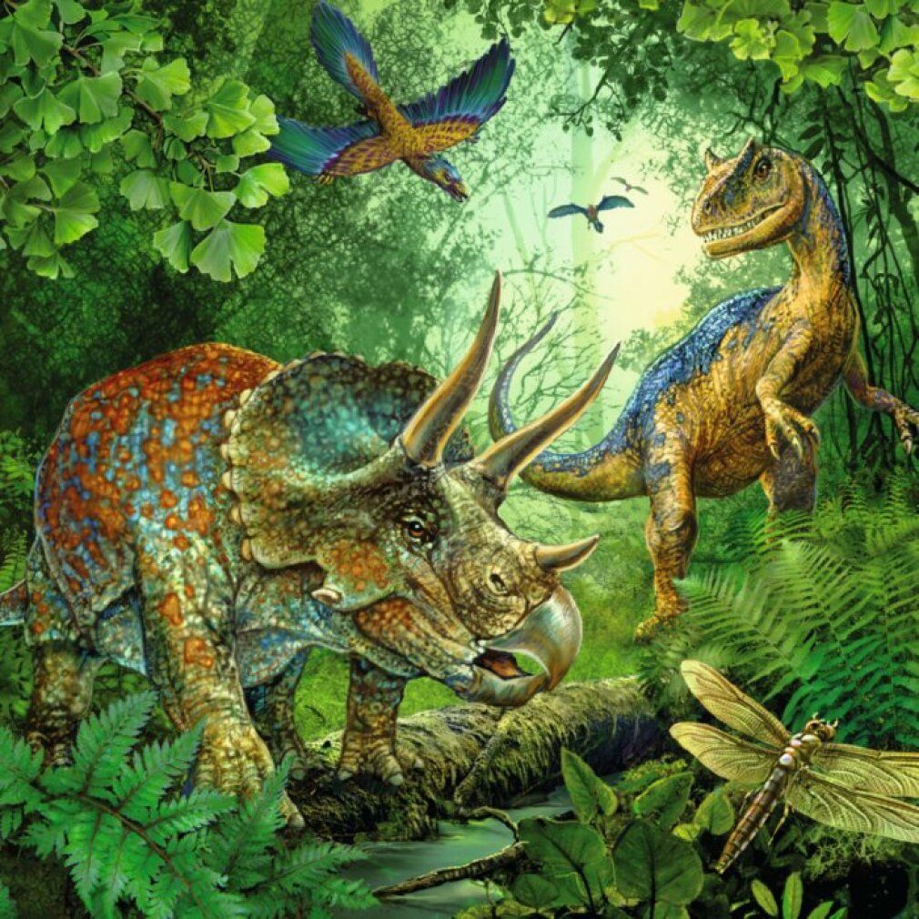 Ravensburger Ravensburger 09317 Puzzle Faszination Dinosaurier 3 x 49 Teile