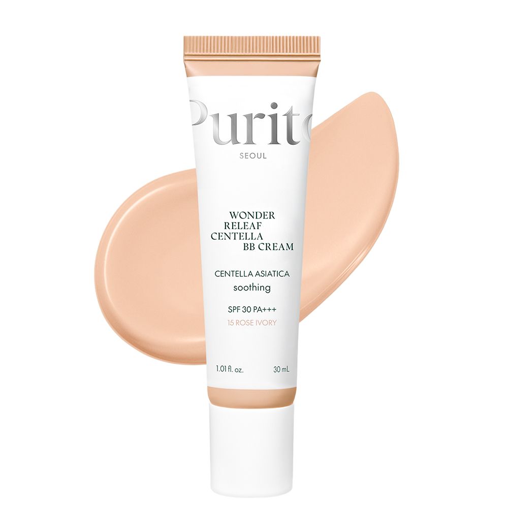 Purito Wonder Releaf Centella BB Cream, Farbton 15 Rose Ivory, mit SPF 30 PA+++.