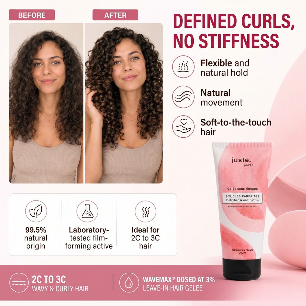 Juste. Paris Leave-in Curl Gelee für definierte Locken, 200ml.