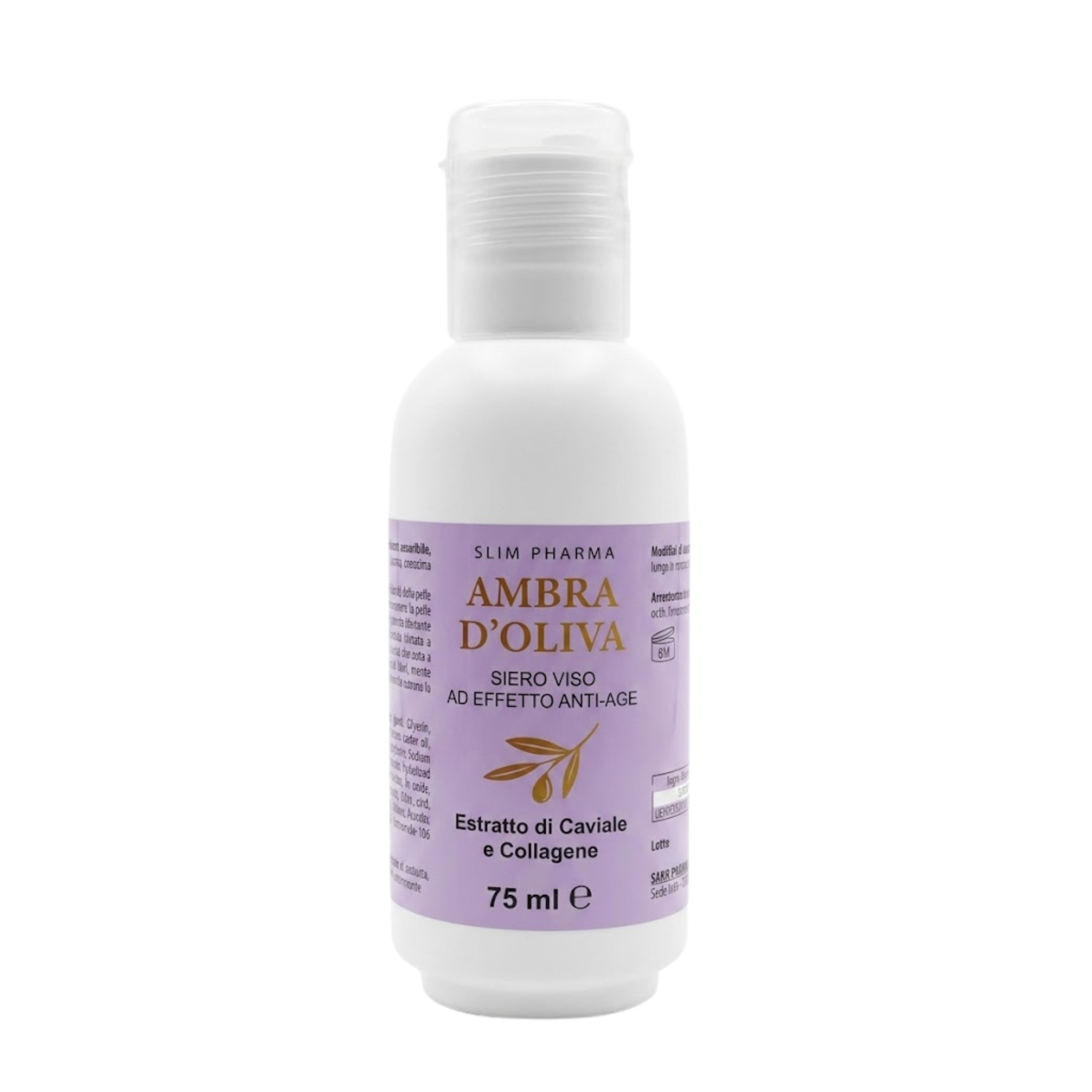 Alohalabs Ambra d'Oliva Anti-Aging Gesichtsserum mit Kaviar und Kollagen für Pflege 100 ml Creme