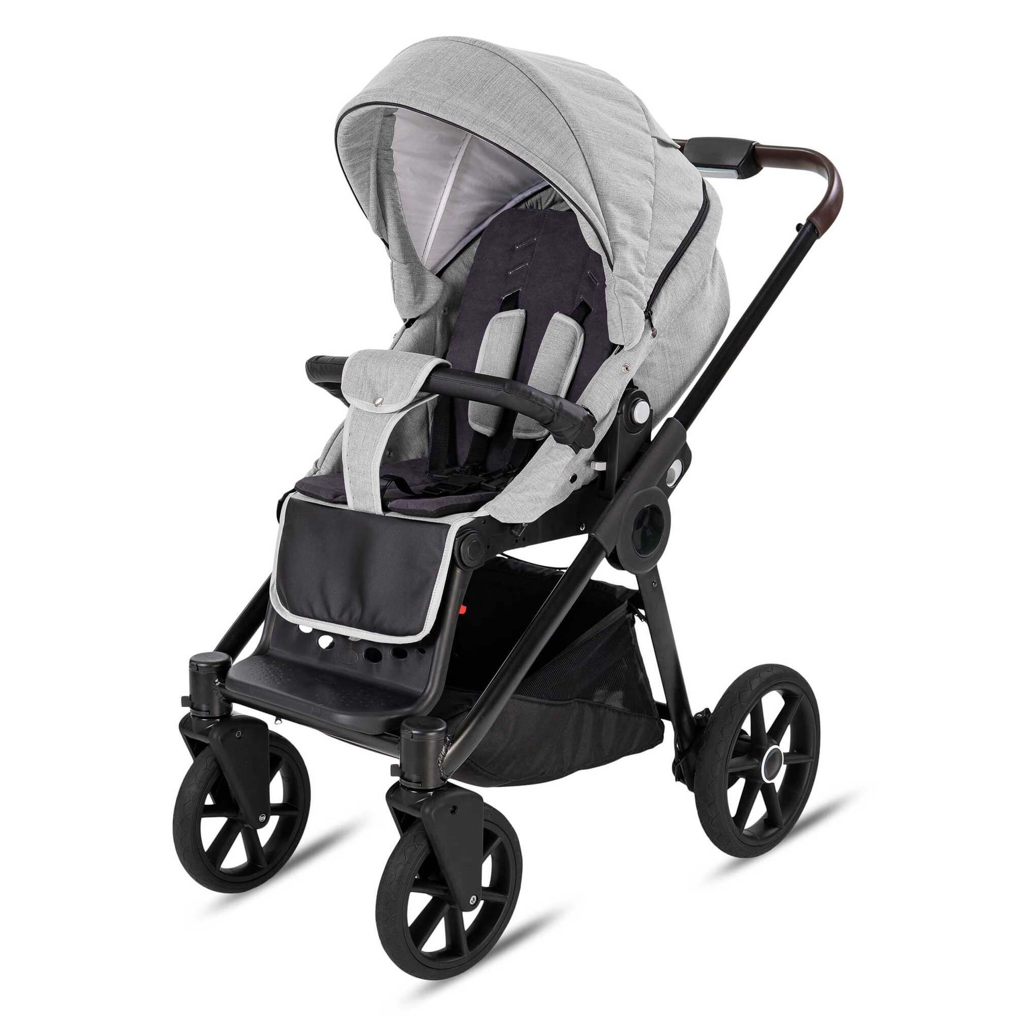 Minigo Groove 2 in 1 Kombikinderwagen GEL Reifen, Grey