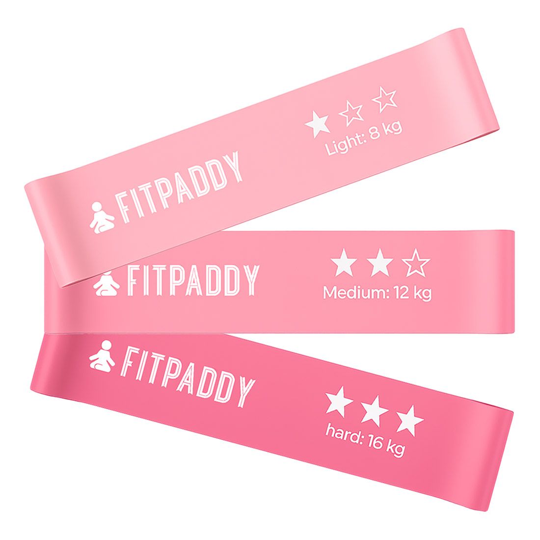 Elastici Fitness Rosa - kit 3 pezzi