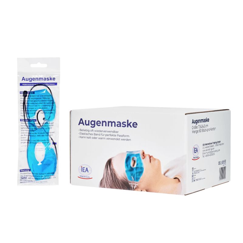 IEA Medical kühlende Augenmaske, Kühlbrille, Cold Eye Mask, Kühlung zur Linderung von Augenermüdung 3 St Kompressen