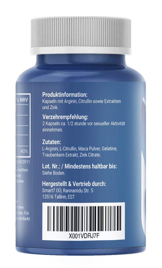 Saint Nutrition | FCK-NOW Kapseln | Potenzmittel | Testosteron Booster für Männer