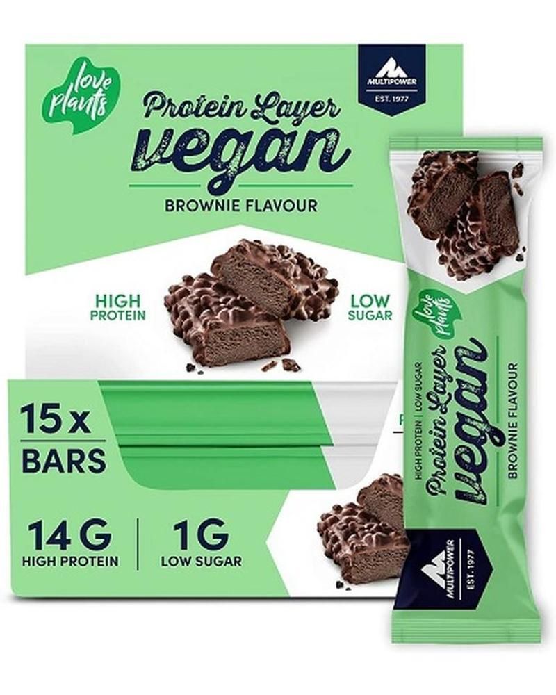 Multipower Vegan Protein Layer Bar 15x 55 g Riegel