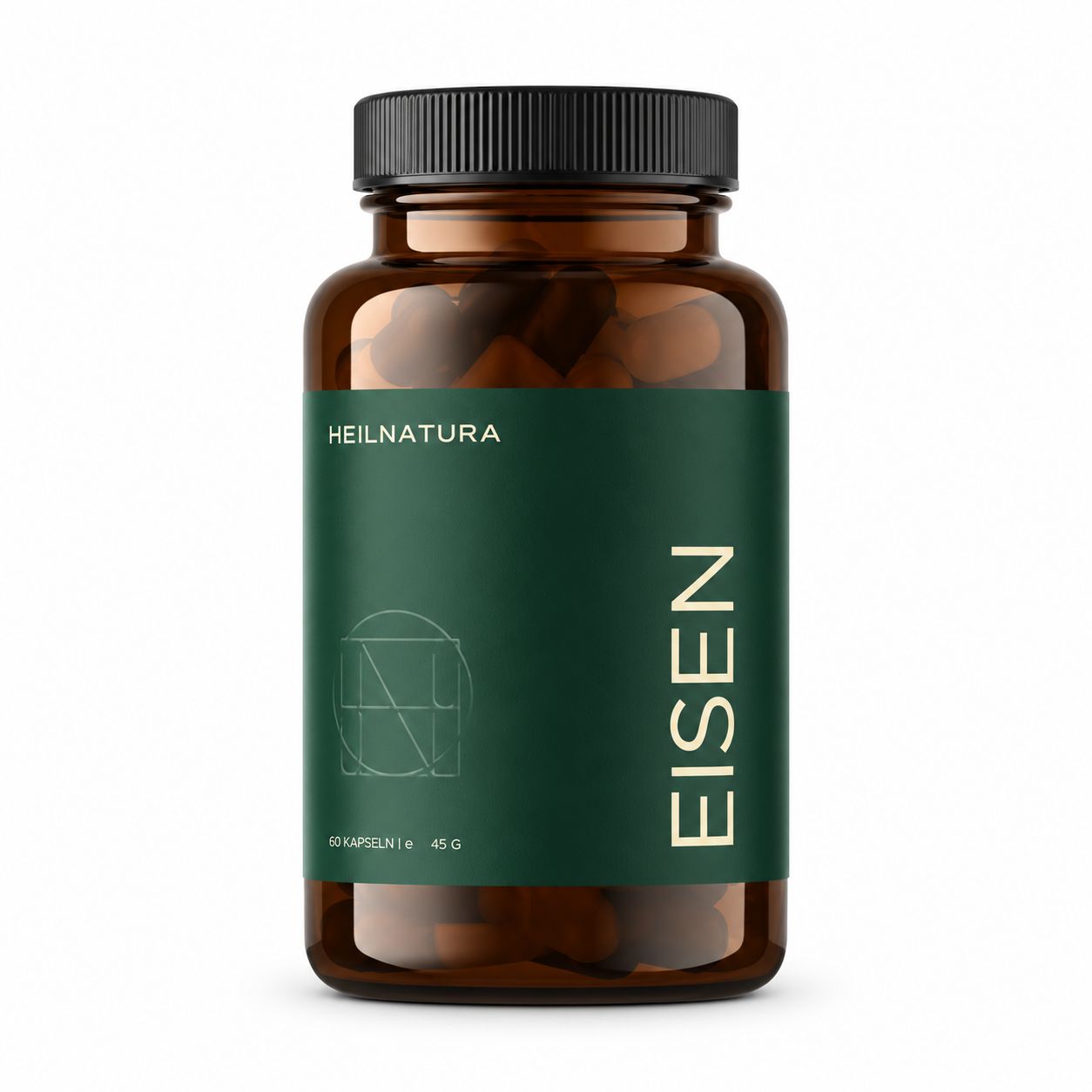 Heilnatura Eisen Kapseln 30 mg mit Vitamin C & Kupfer – 60 Stück