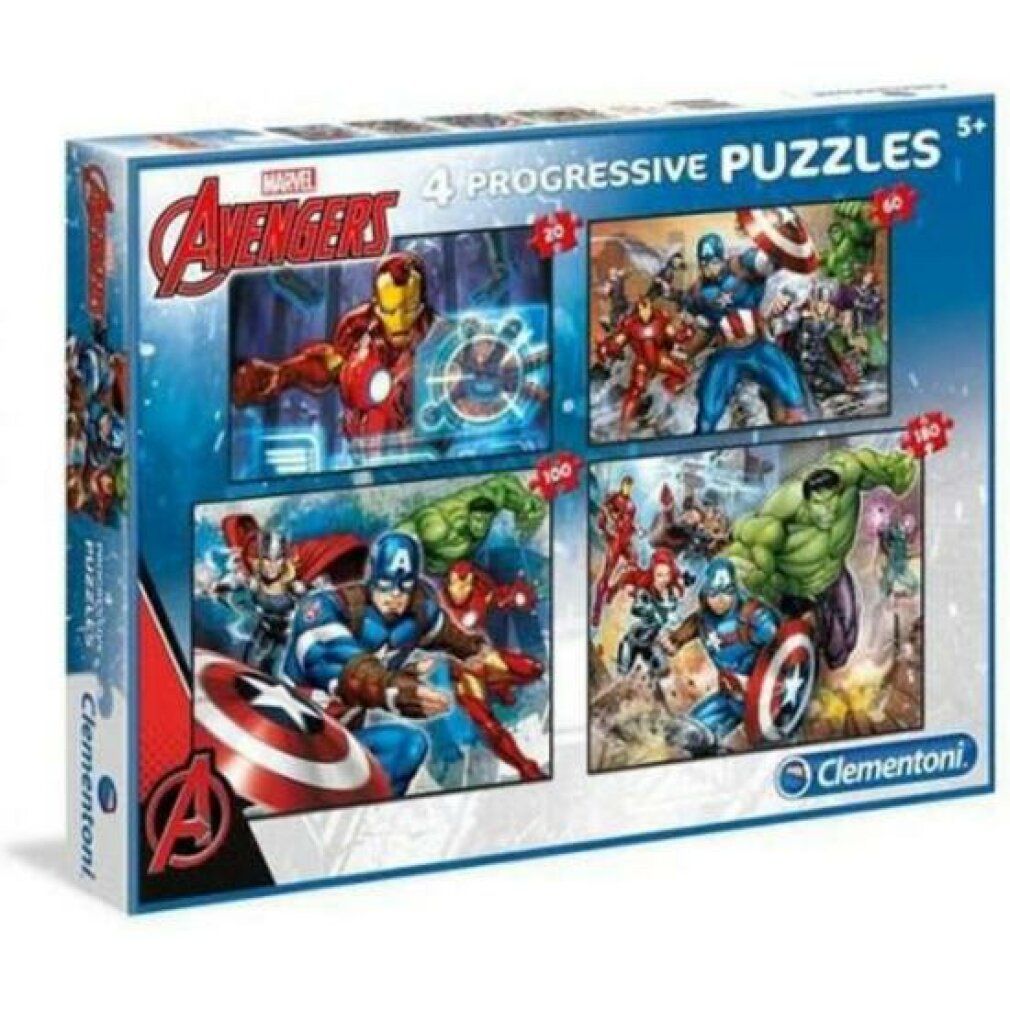 Clementoni 20+60+100+180Pcs Puzzle Avengers7722 X6
