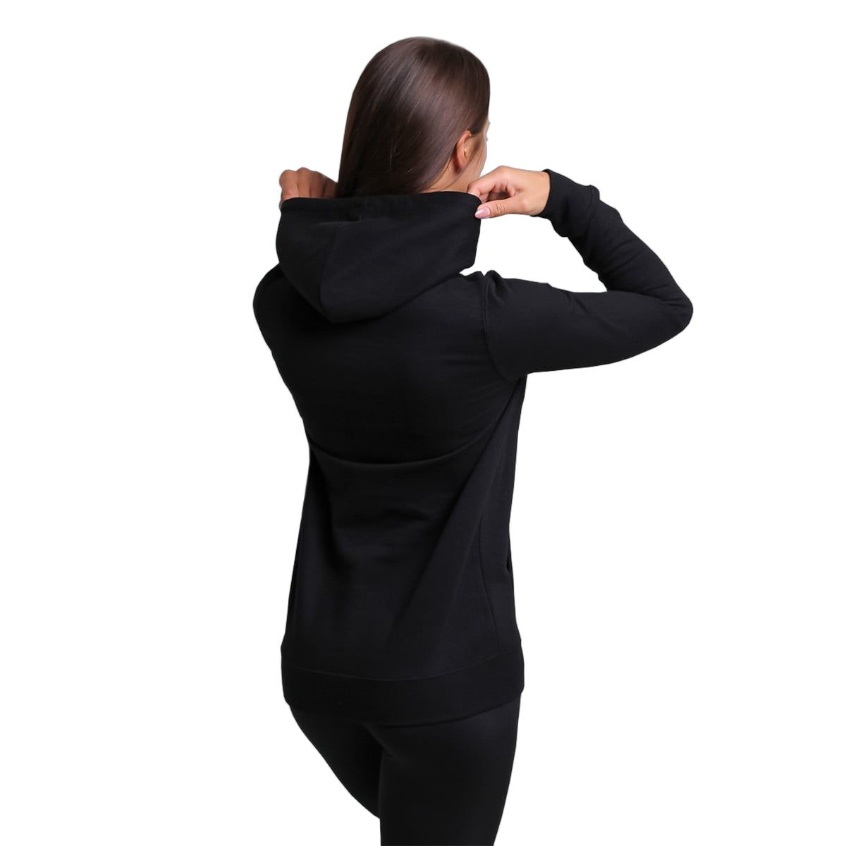 GymBeam Hoodie Damen Regular mit Kapuze Black
