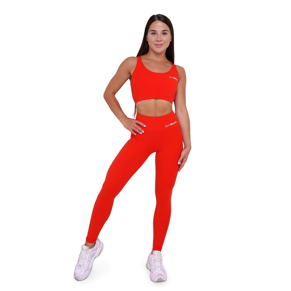GymBeam Leggings Damen mit hoher Taille BEAT Tangerine