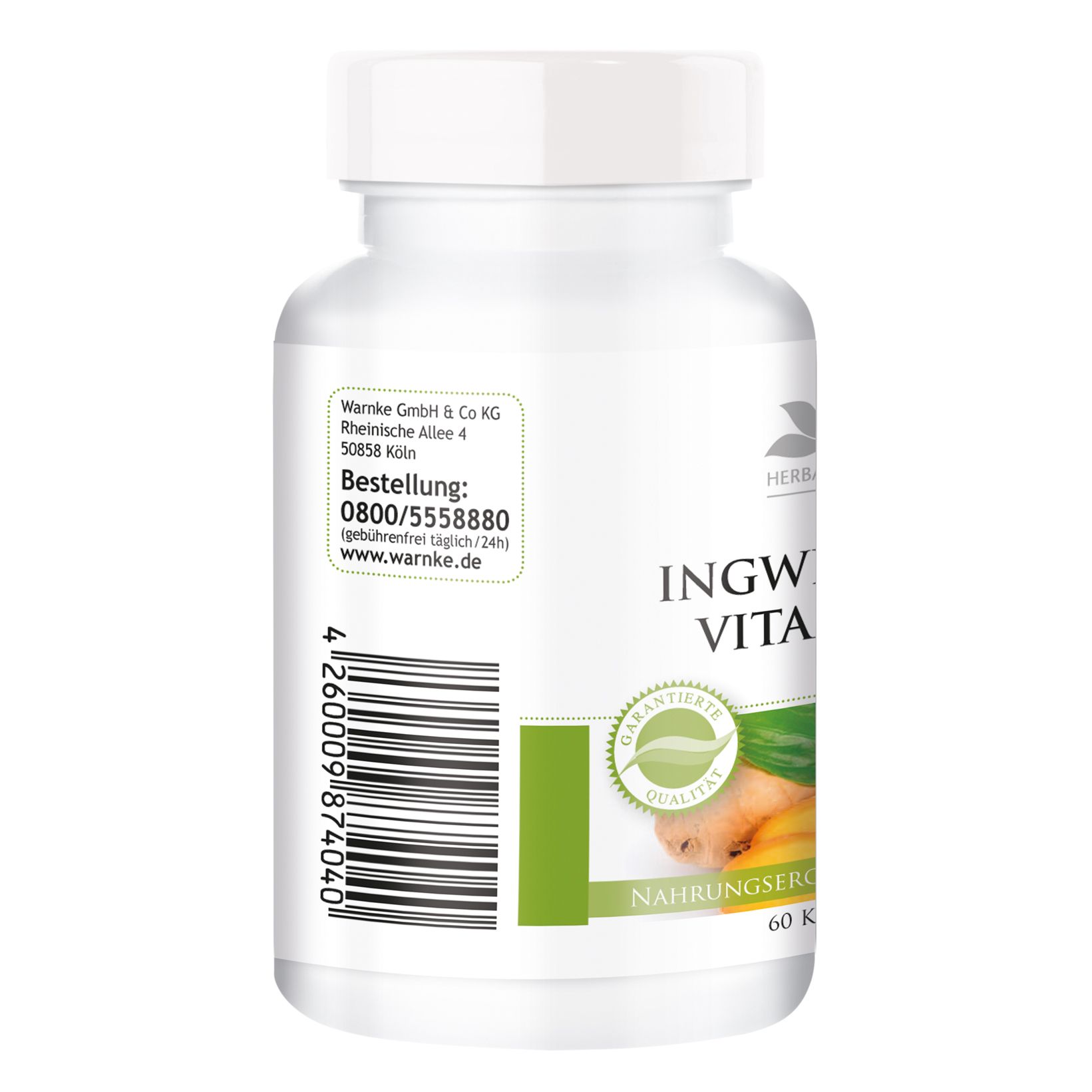 Ingwer Plus Vitamin E | Warnke Vitalstoffe