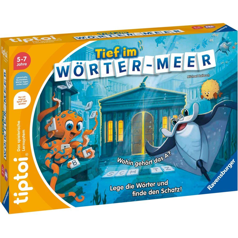 Ravensburger tiptoi Tief im wörter-Meer, Brettspiel 1 St